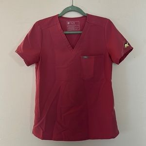 Figs Women's pinkish Scrub Top and pants